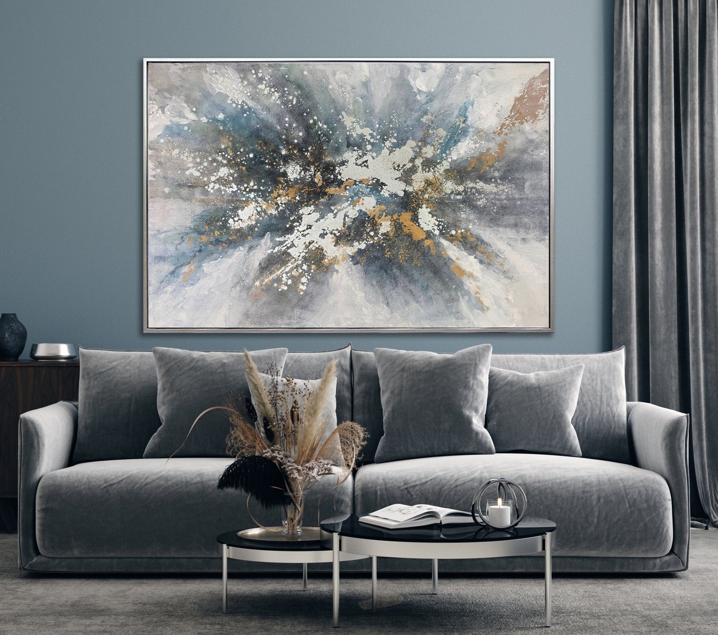 Expansive Burst - Oil Painting - 46" x 70" - The Furnishery