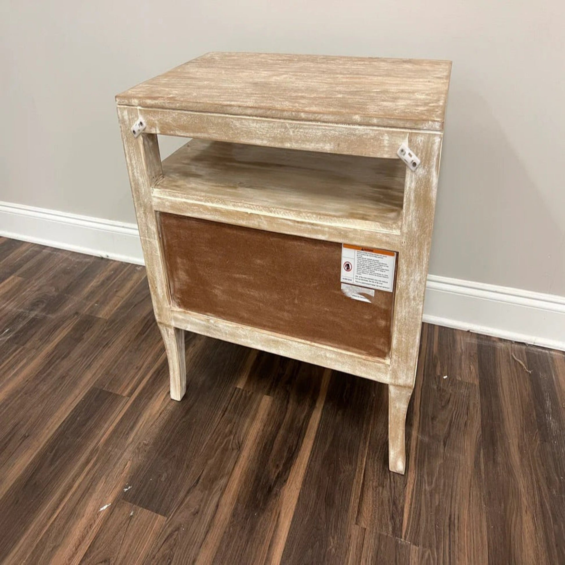 Fia 1 Drawer Night Stand - Sand - The Furnishery