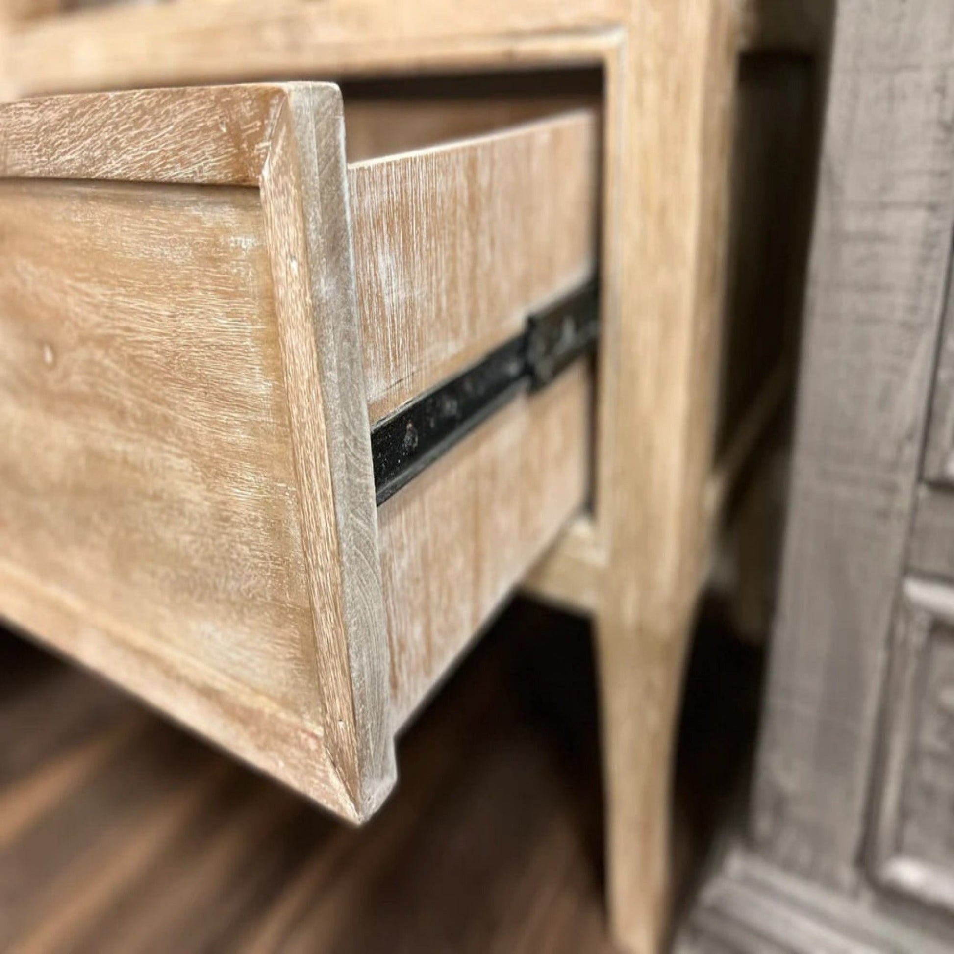 Fia 1 Drawer Night Stand - Sand - The Furnishery