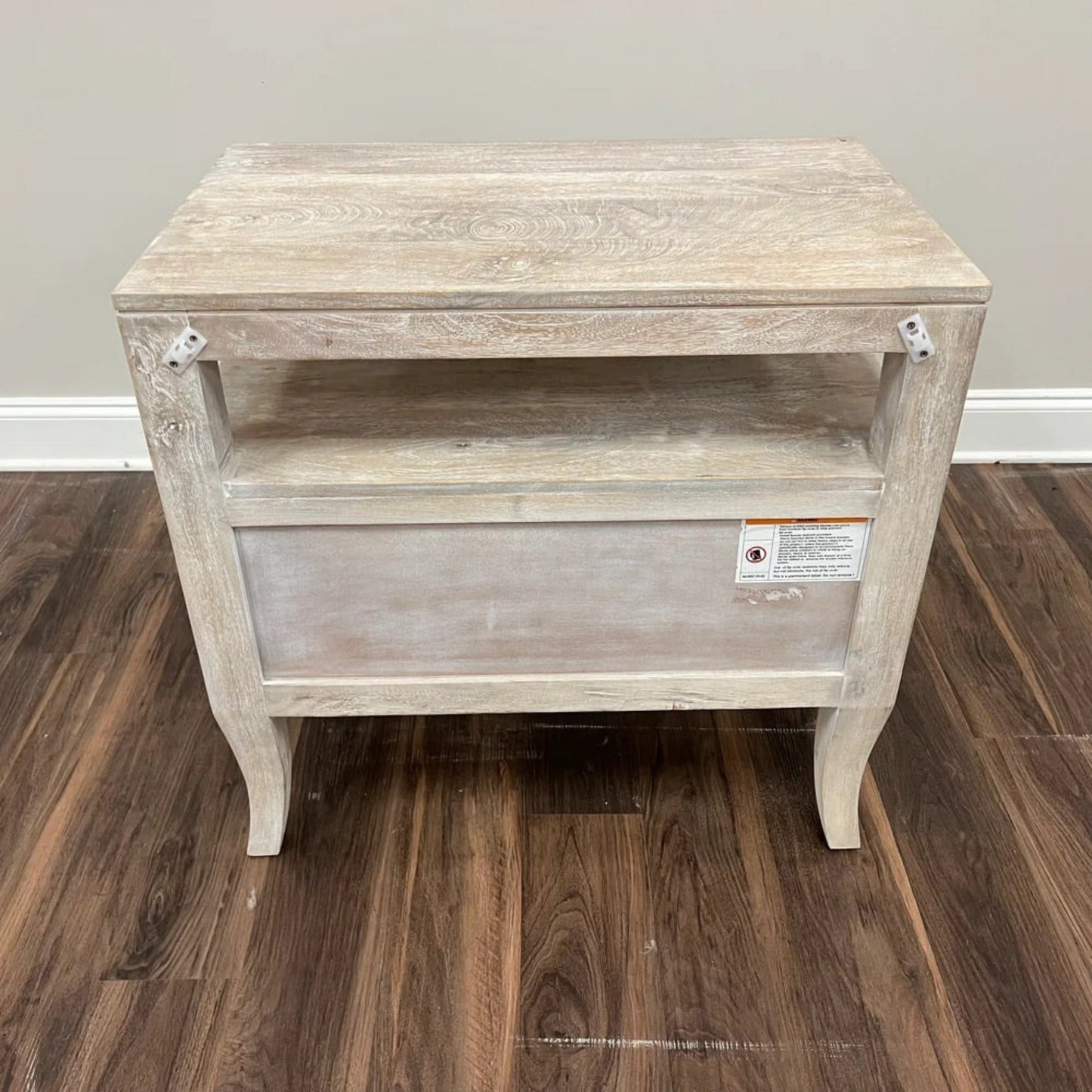 Fia 1 Drawer Night Stand - Washed Blanca - The Furnishery