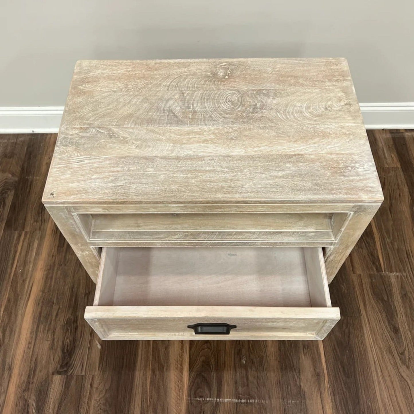 Fia 1 Drawer Night Stand - Washed Blanca - The Furnishery