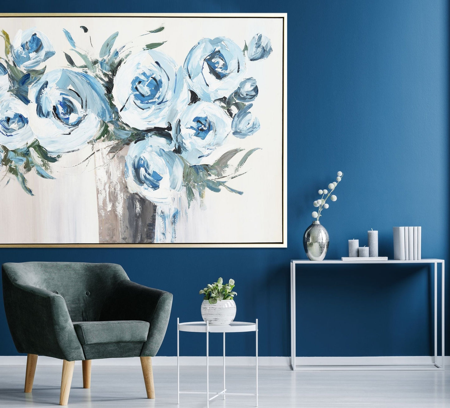 Fleury Bleues - Oil Painting - 46" x 70" - The Furnishery