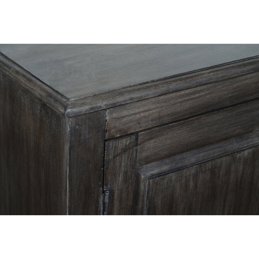 Harlene 67" 4 Door Sideboard - Natural Black - The Furnishery