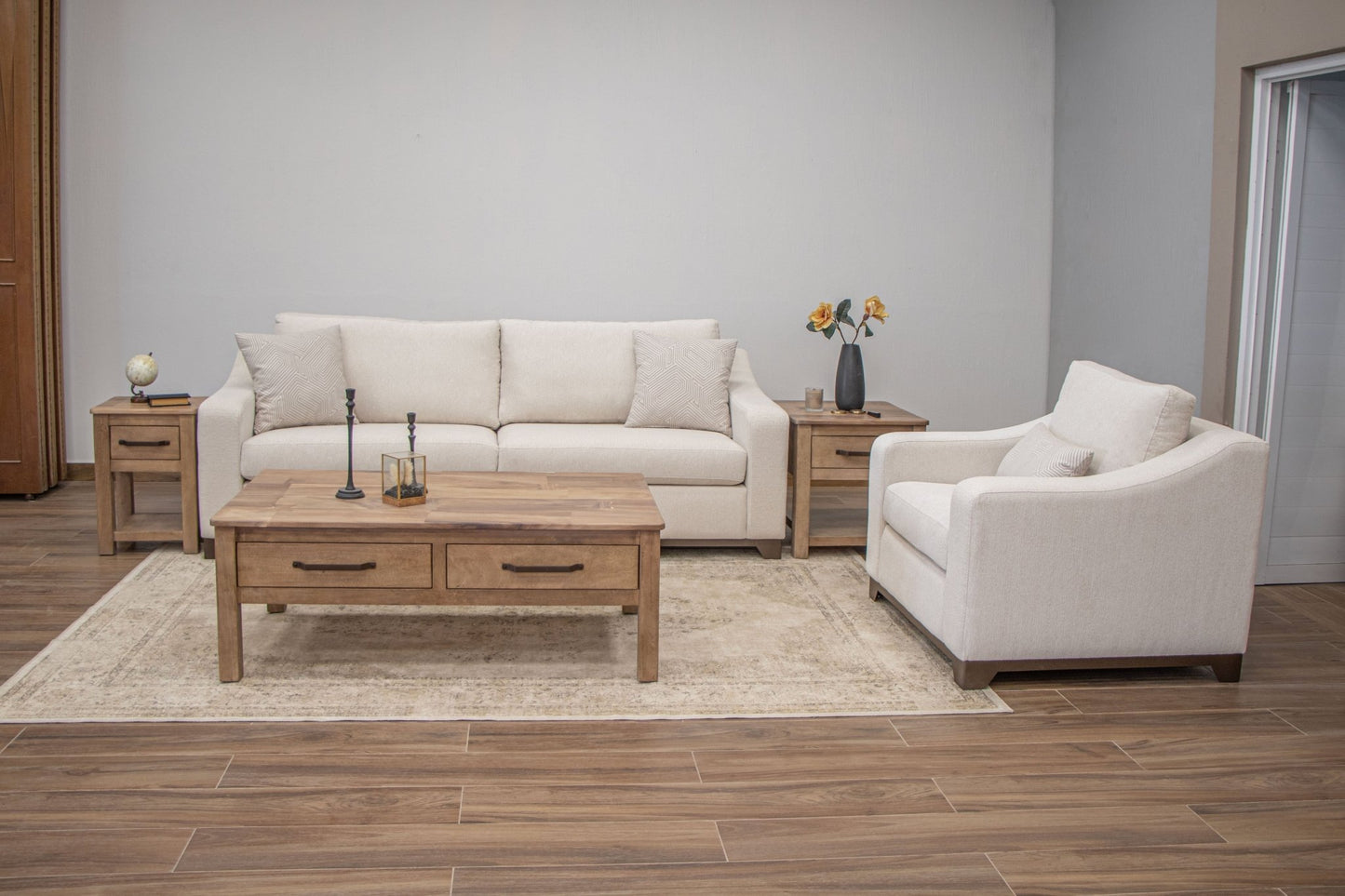 Harmony Woods - 68” 2 Cushion Upholstered Loveseat - The Furnishery