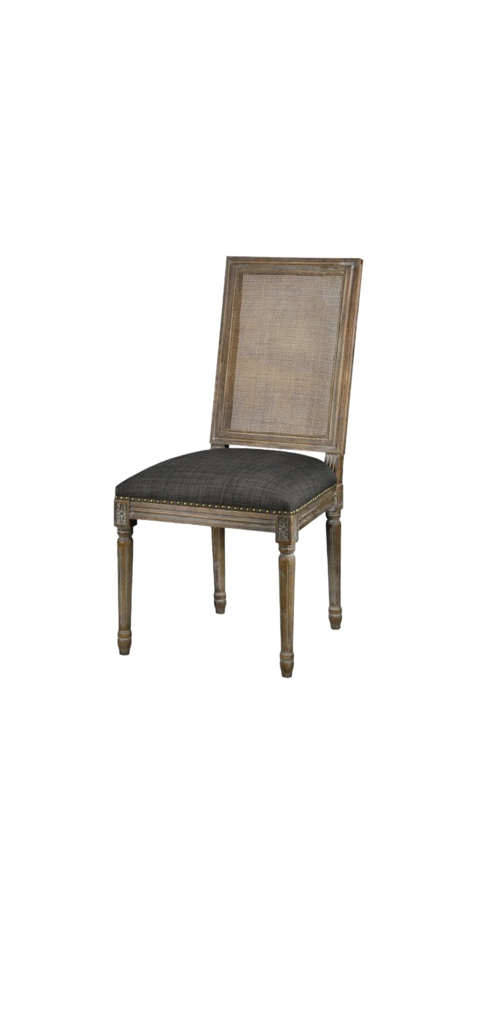 Harrison Square Side Chair W/Cane (Urban Bank) - The Furnishery