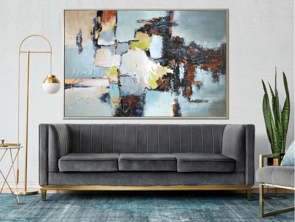 Illuminated Energy - Oil Painting - 46" x 70" - The Furnishery