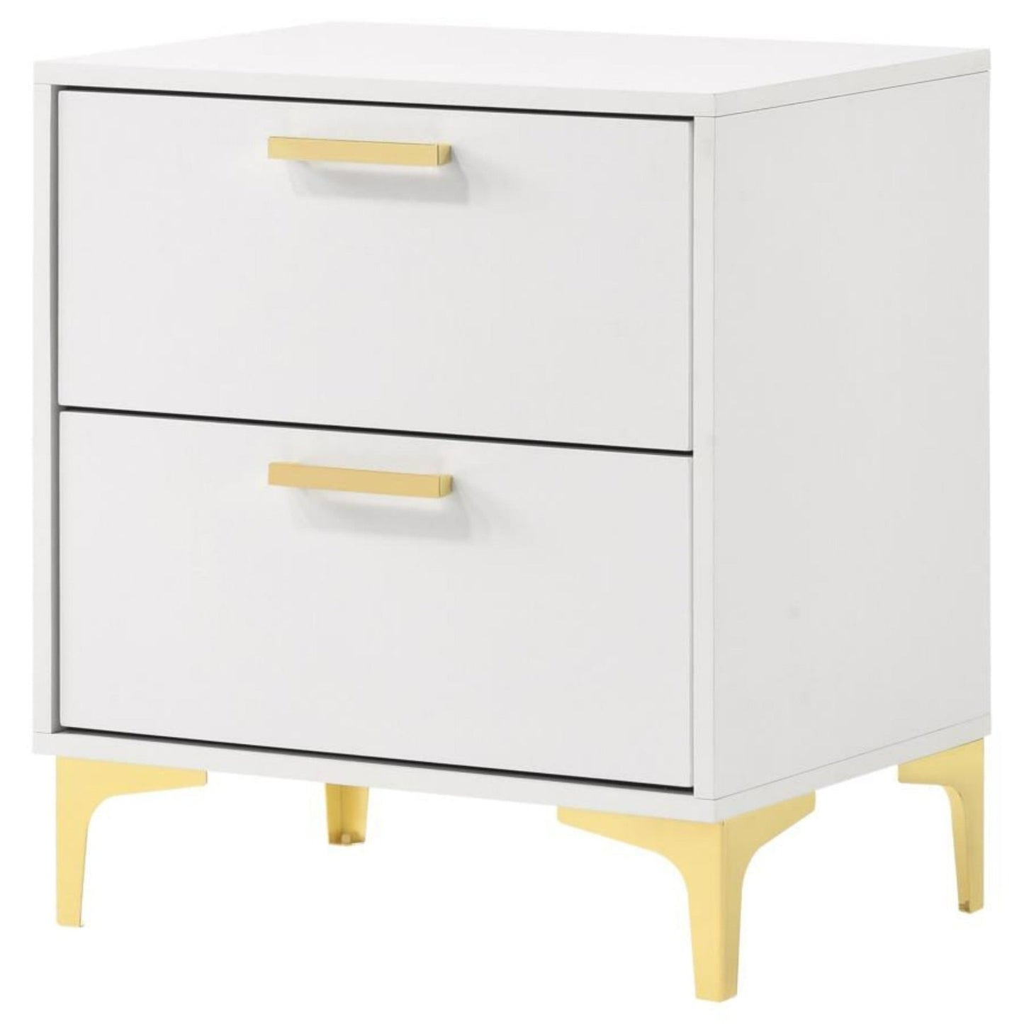 Kendall 2-Drawer Nightstand White - The Furnishery