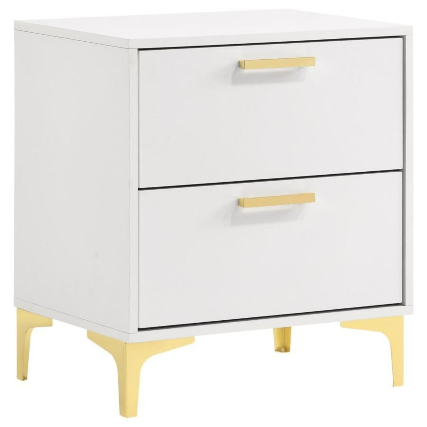 Kendall 2-Drawer Nightstand White - The Furnishery