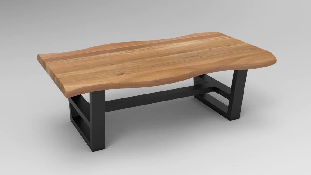 Malcolm Acacia 52" Live Edge Coffee Table - Natural - The Furnishery