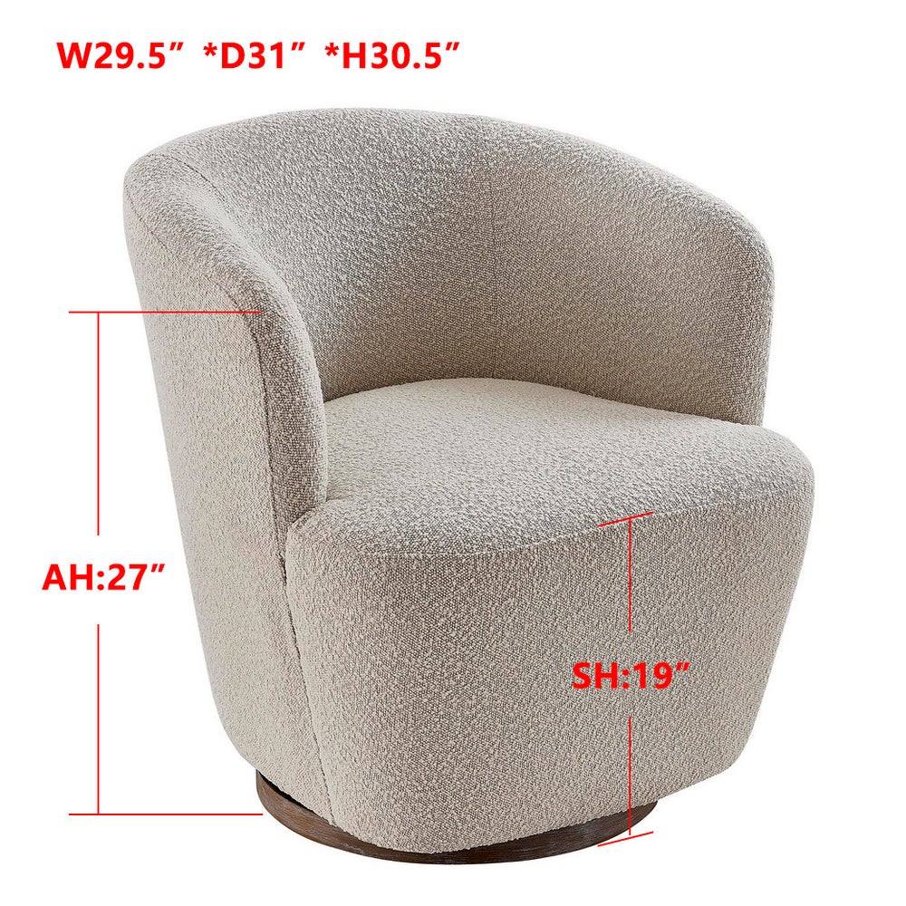 Marty Swivel Accent Chair - The Furnishery