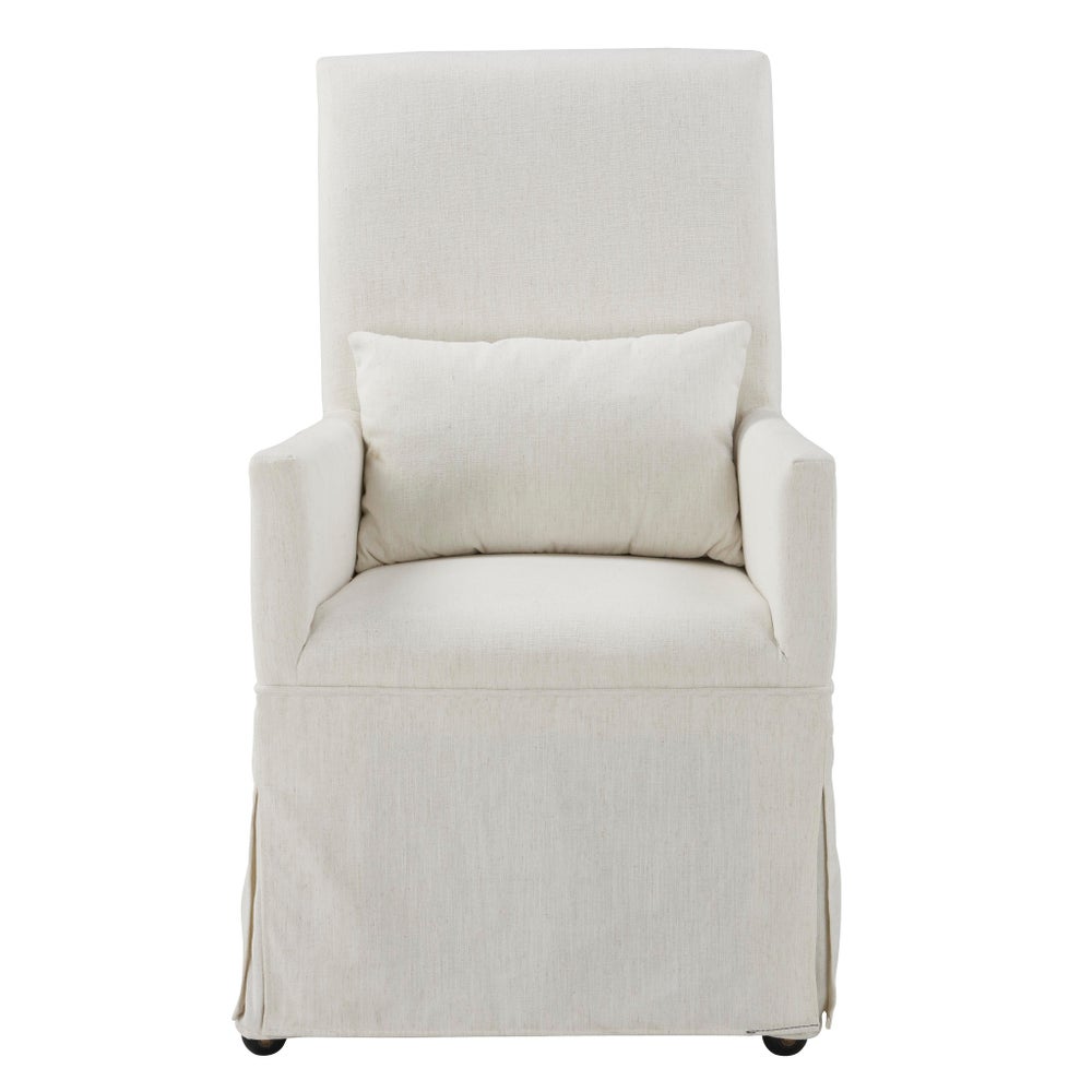 Mary Slipcovered Arm Chair - The Furnishery