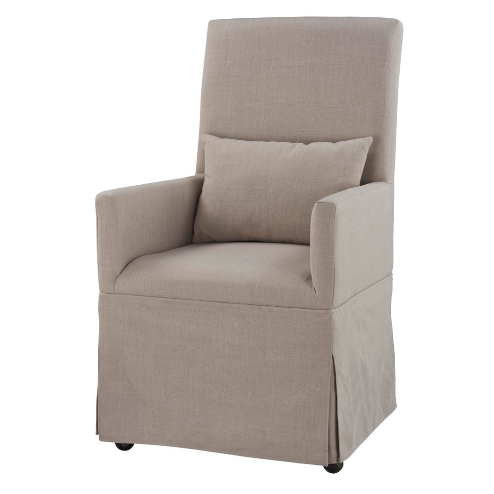Mary Slipcovered Arm Chair - The Furnishery