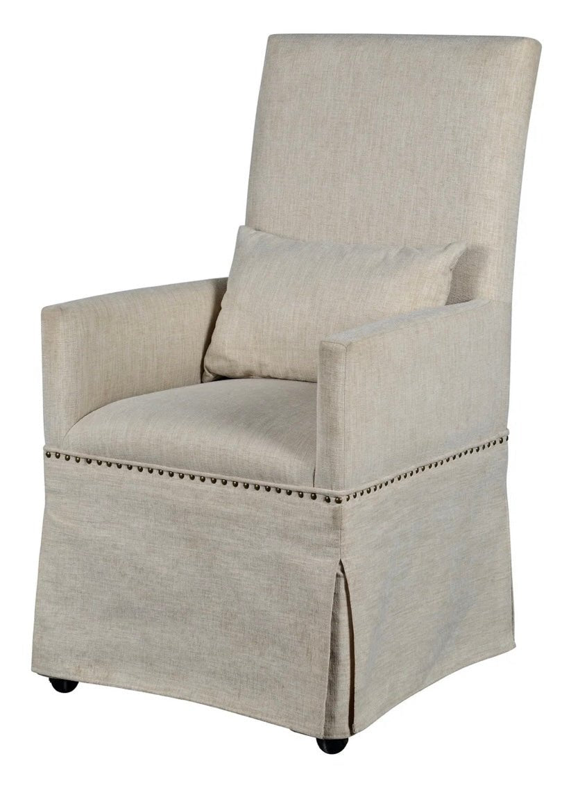 Mary Slipcovered Arm Chair - The Furnishery