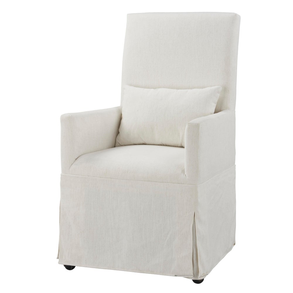 Mary Slipcovered Arm Chair - The Furnishery