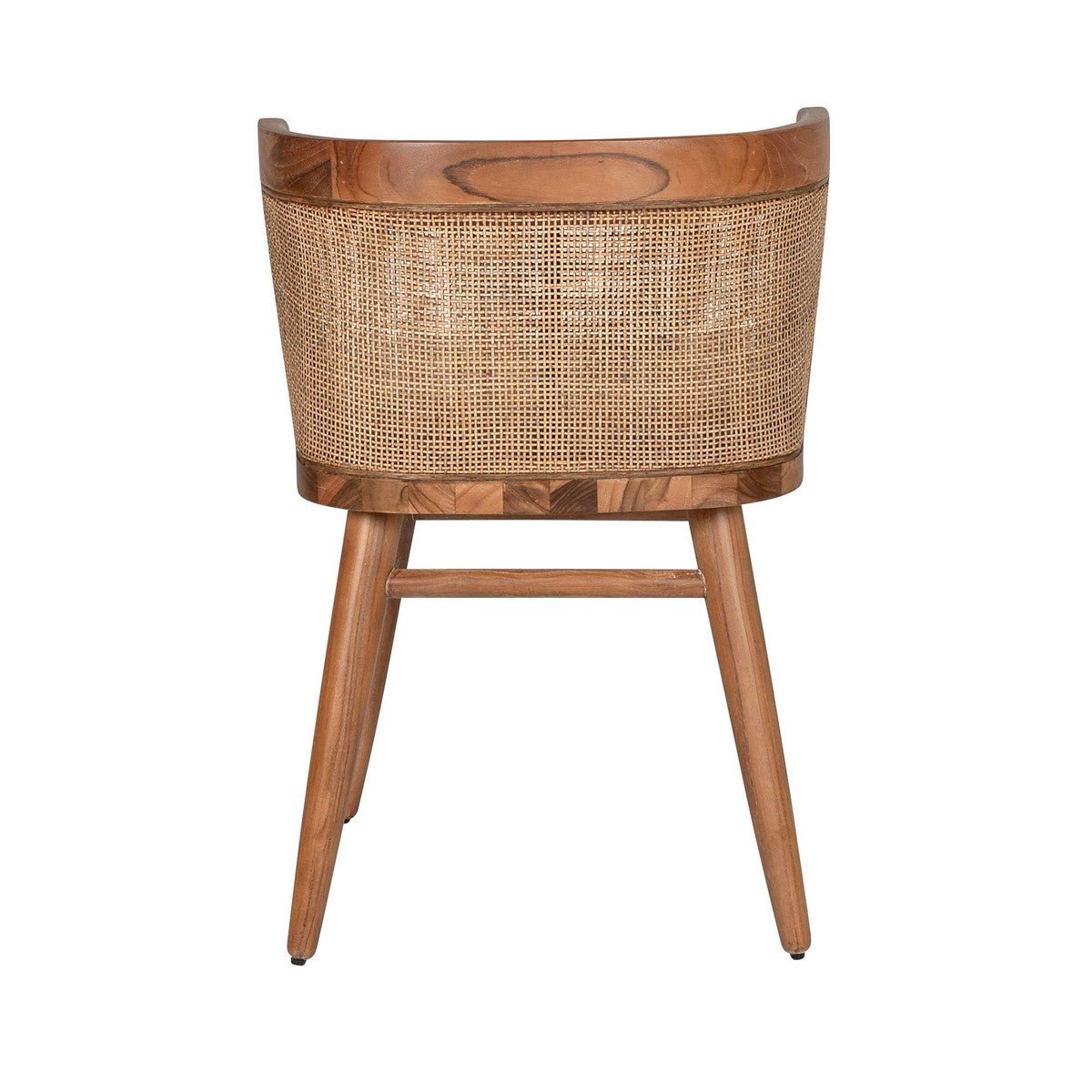Moe Cane & Teak Dining Chair - The Furnishery