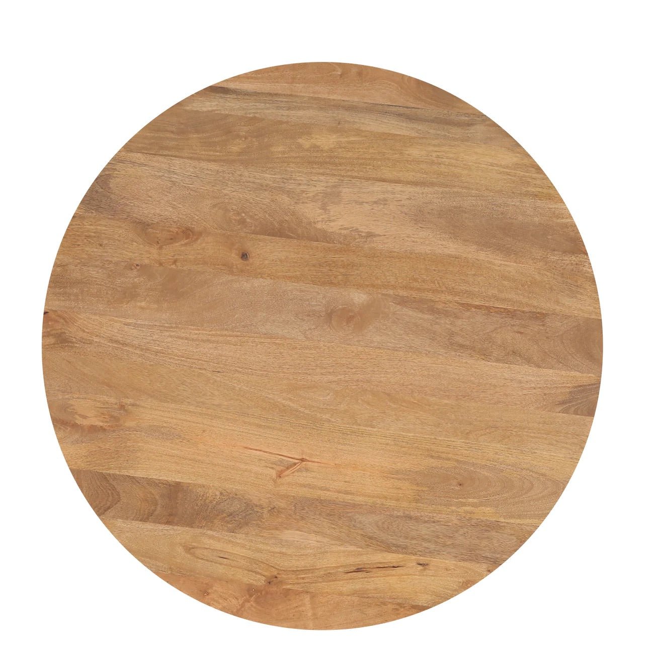Natural Live Edge 53" Round Dining Table - Natural - The Furnishery