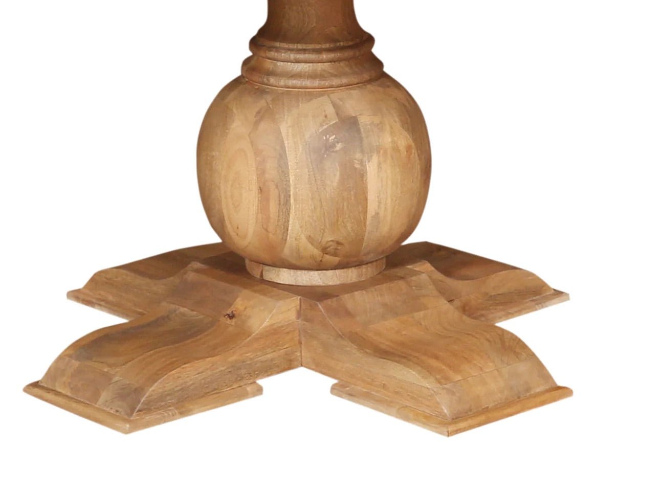 Natural Live Edge 60" Round Dining Table - Natural - The Furnishery