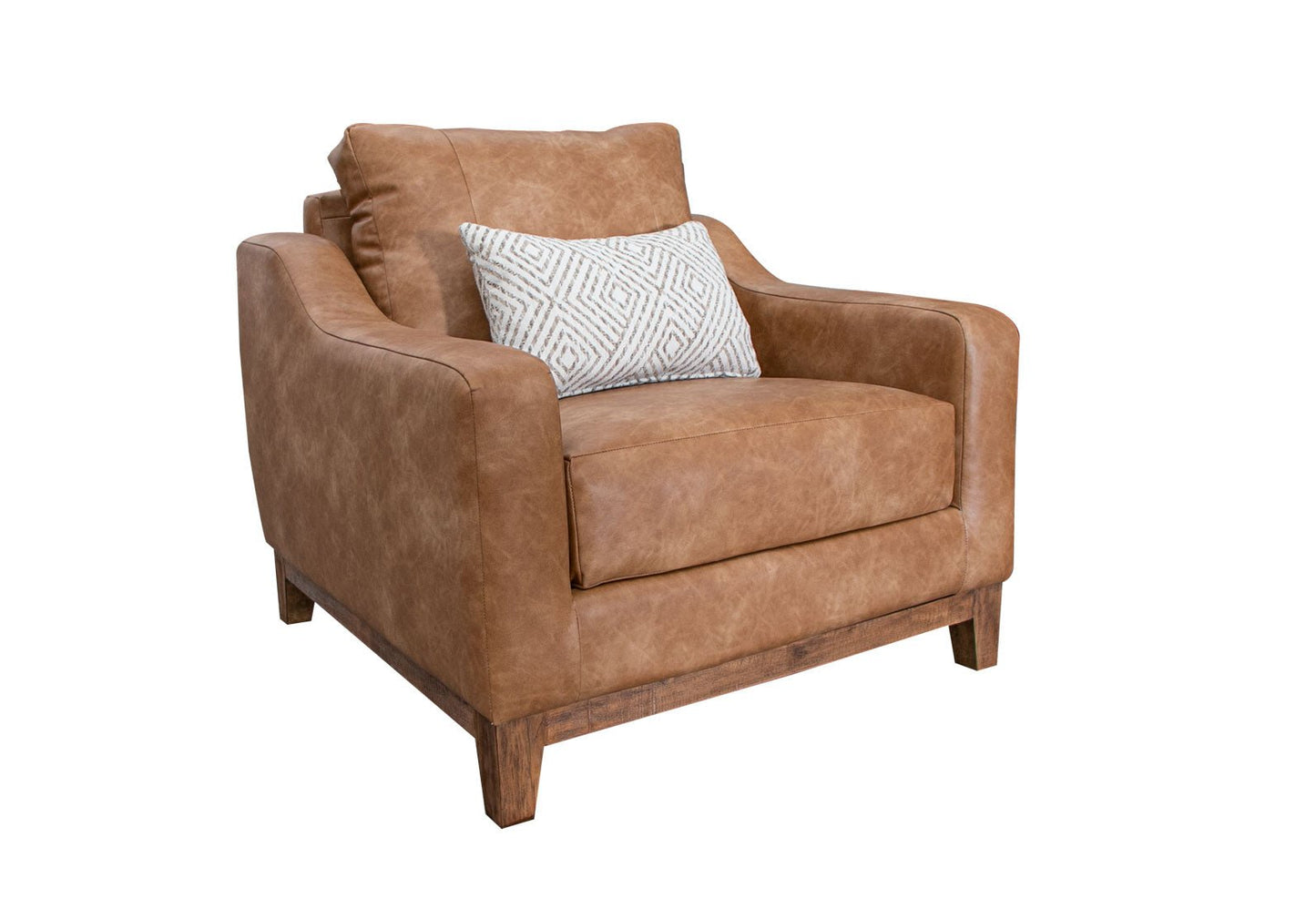 Oliver - 38" Vegan Leather Occasional Chair - The Furnishery