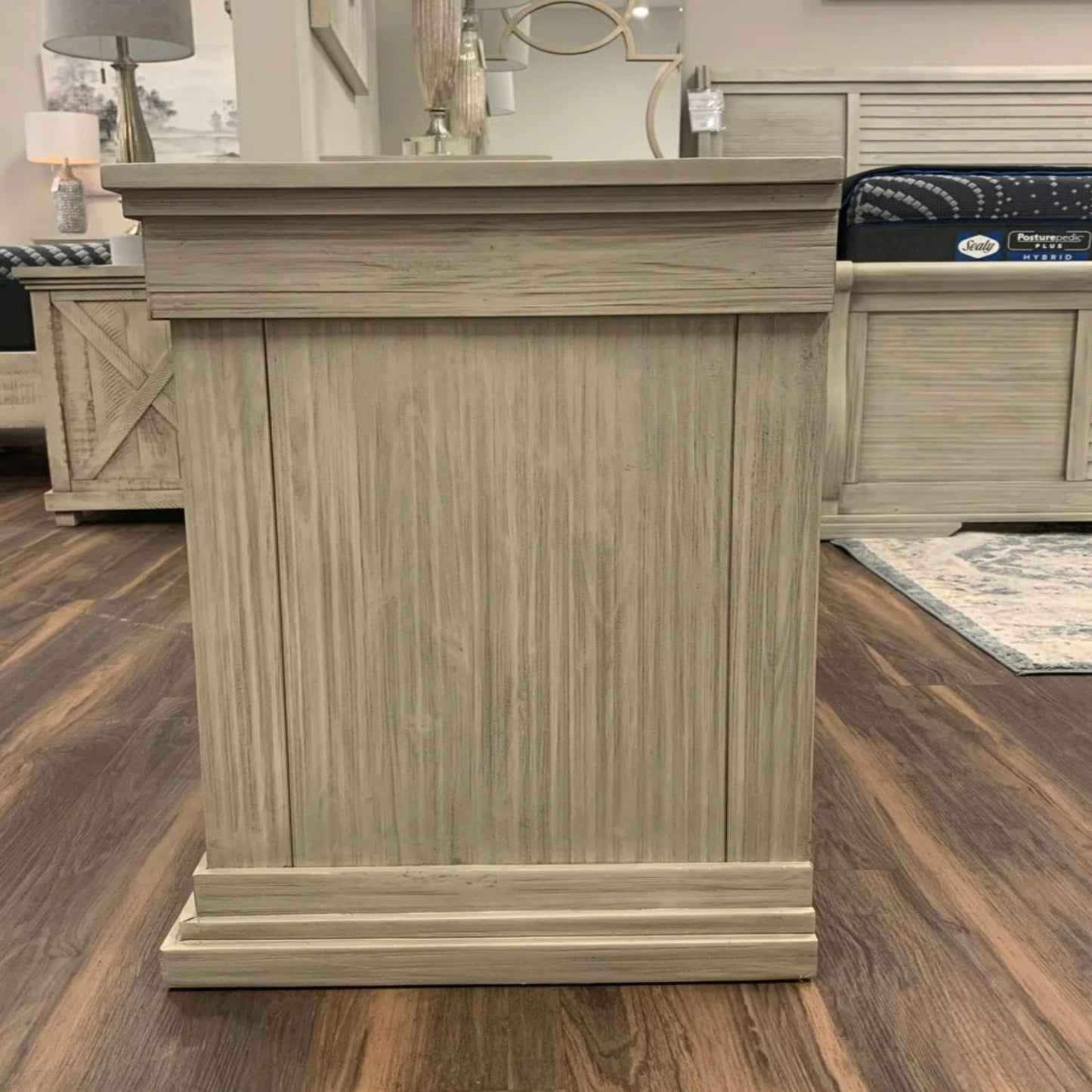 Penrose 3 Drawer Night Stand - Country Gray - The Furnishery