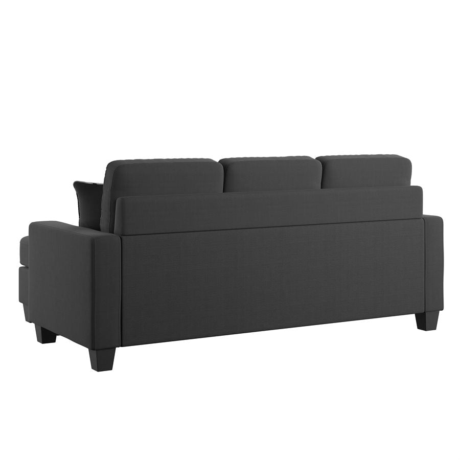Pixel - Black Chofa with Pillows - The Furnishery