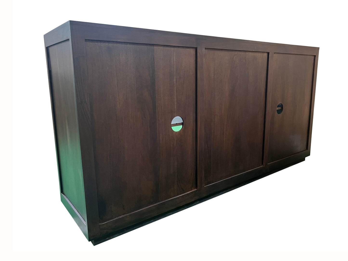 Tallis 72" 4 Door Sideboard - Natural + Black - The Furnishery