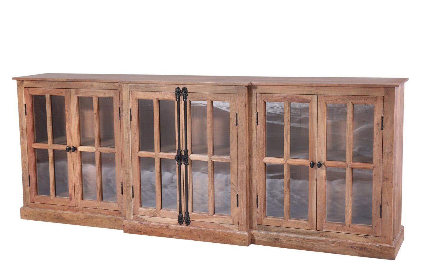 Willis 100" 6 Door Sideboard - Natural - The Furnishery