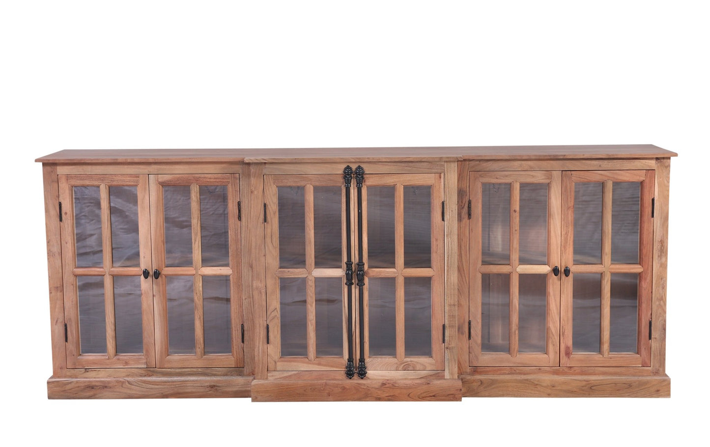 Willis 100" 6 Door Sideboard - Natural - The Furnishery