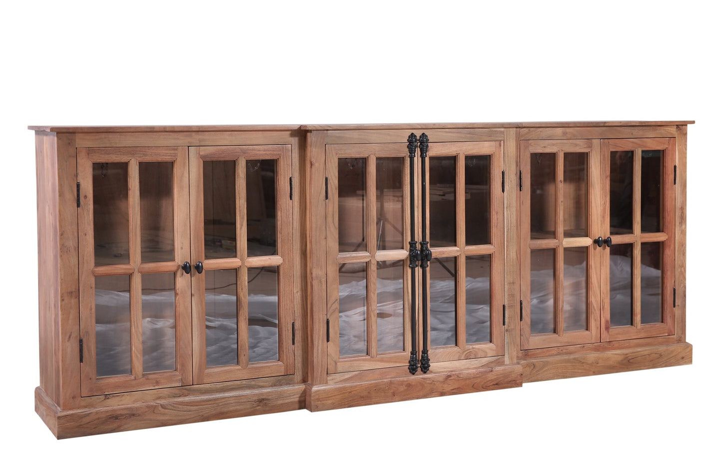 Willis 100" 6 Door Sideboard - Natural - The Furnishery