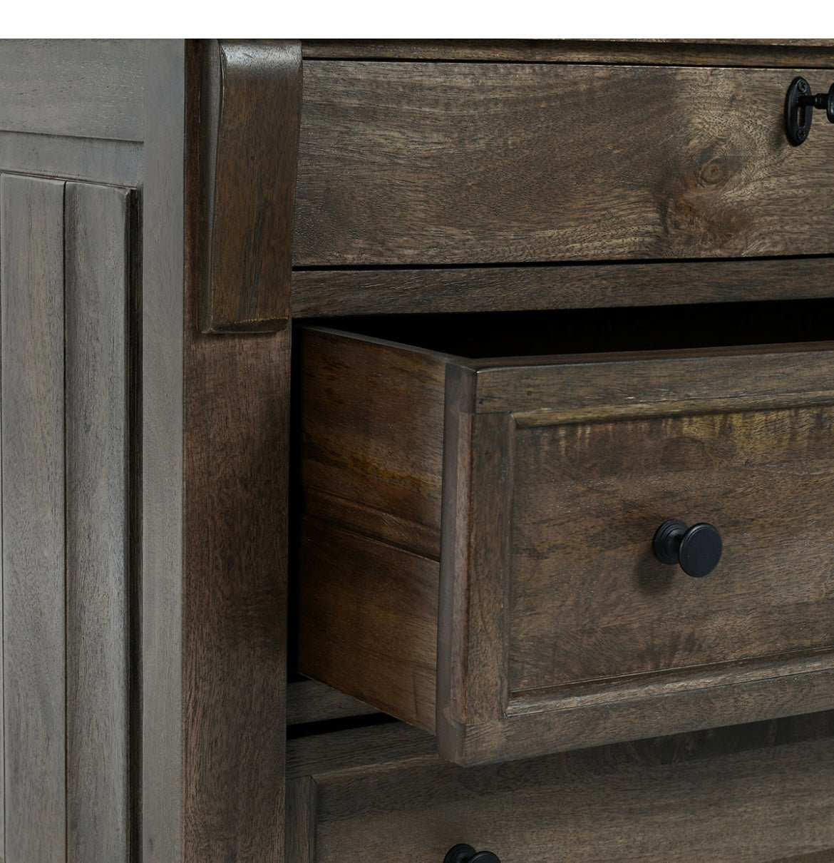 Adelaide 3 Drawer Nightstand - Cocoa Brown - The Furnishery