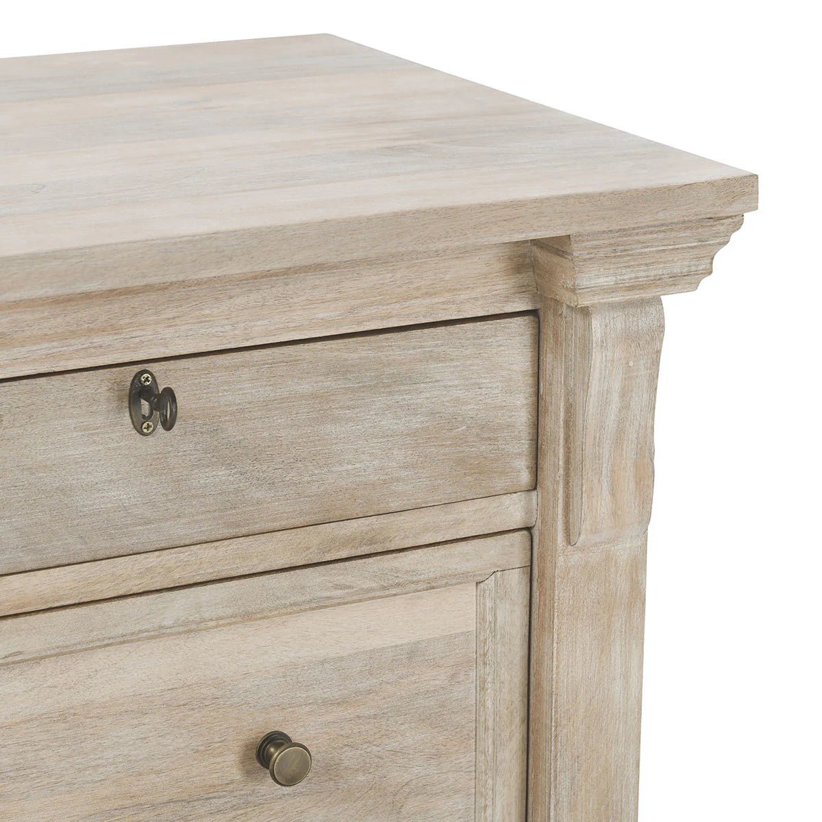 Adelaide 9 Drawer Dresser - Natural White Wash - The Furnishery