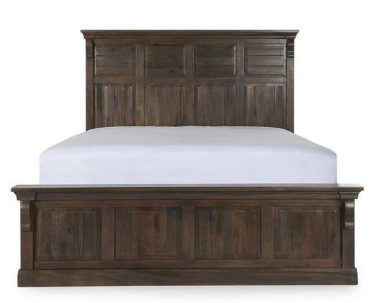 Adelaide Wood Bed - Cocoa Brown - The Furnishery