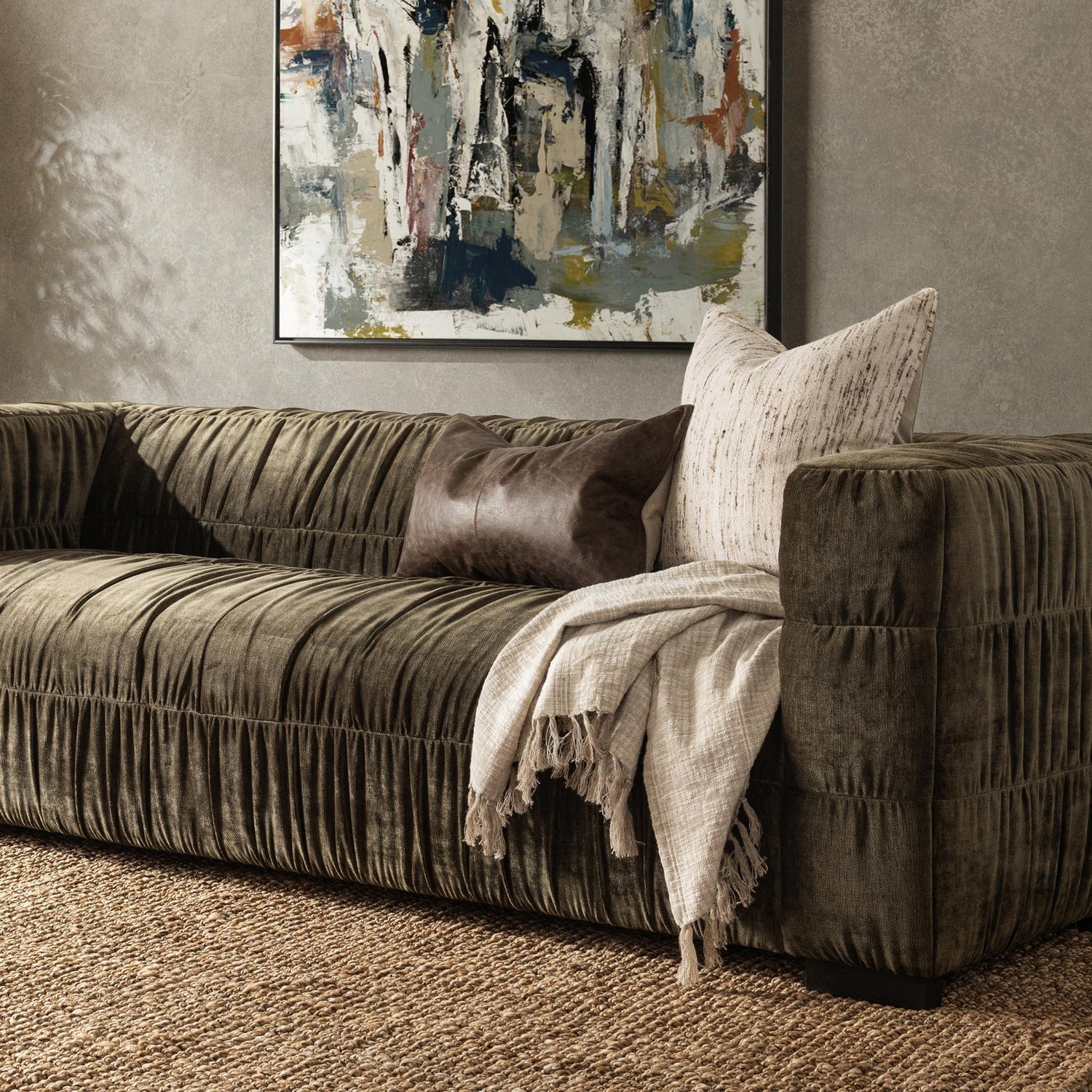 Afeela 94” Upholestered Sofa - The Furnishery