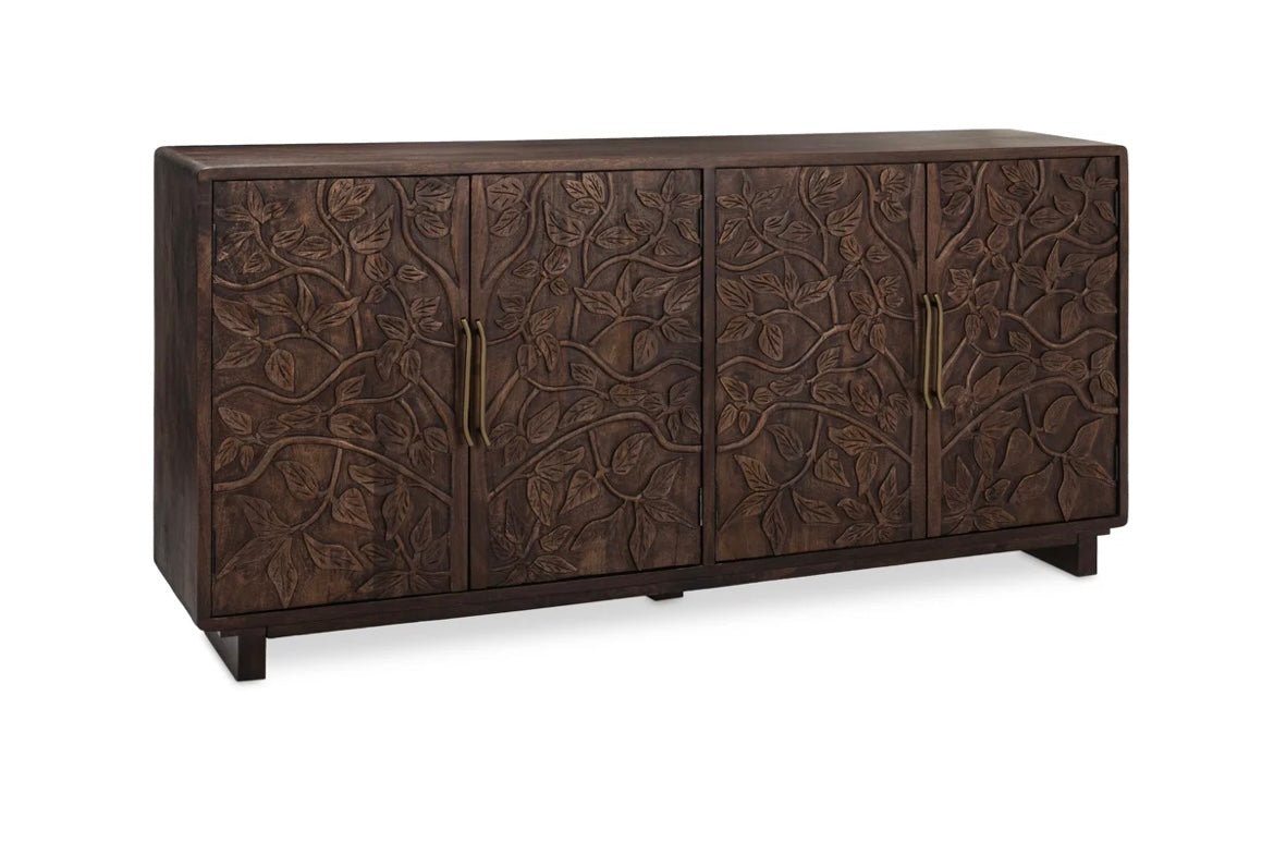 Albero 4Dr Wood 78" Buffet - Brown - The Furnishery