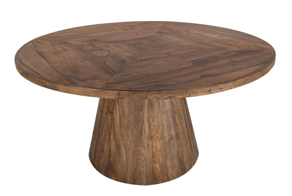 Balam 60" Teak Round Dining Table - The Furnishery