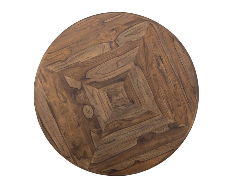 Balam 60" Teak Round Dining Table - The Furnishery