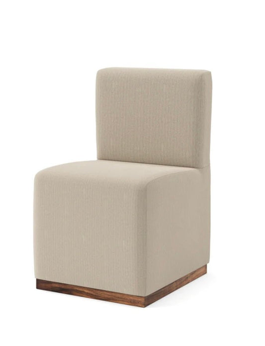 Bianca Dining Chair - Performance Cream + Natural & Smoke - The Furnishery