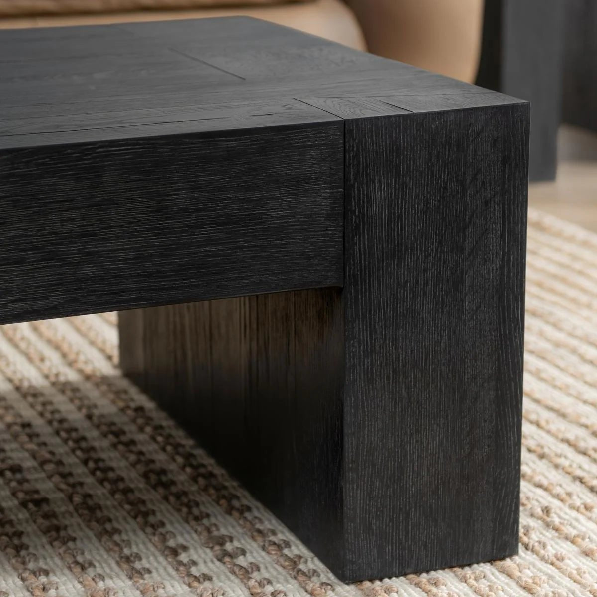 Bristol 60" Solid Wood Rectangle Coffee Table - The Furnishery