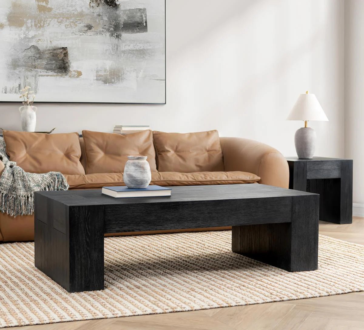 Bristol 60" Solid Wood Rectangle Coffee Table - The Furnishery