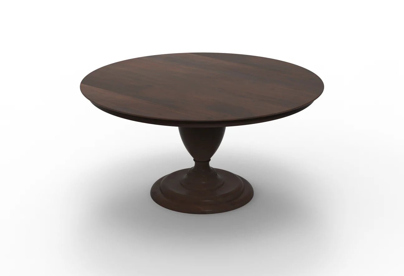 Clairmont - 60" Round Dining Table - Natural + Black - The Furnishery