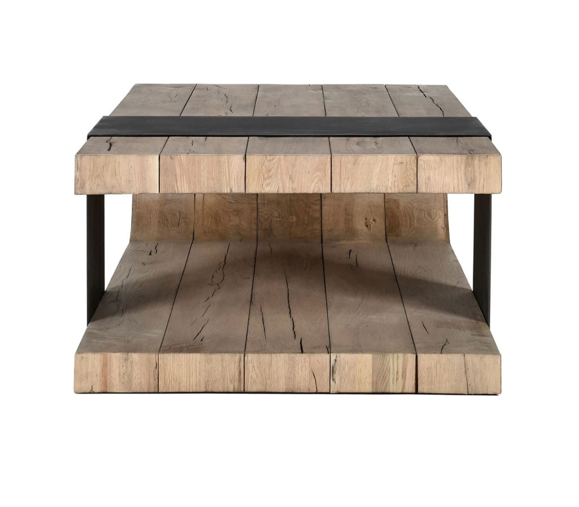 Danica Reclaimed Oak 62" Coffee Table - The Furnishery