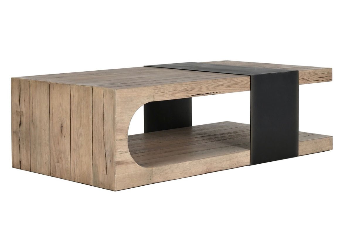 Danica Reclaimed Oak 62" Coffee Table - The Furnishery