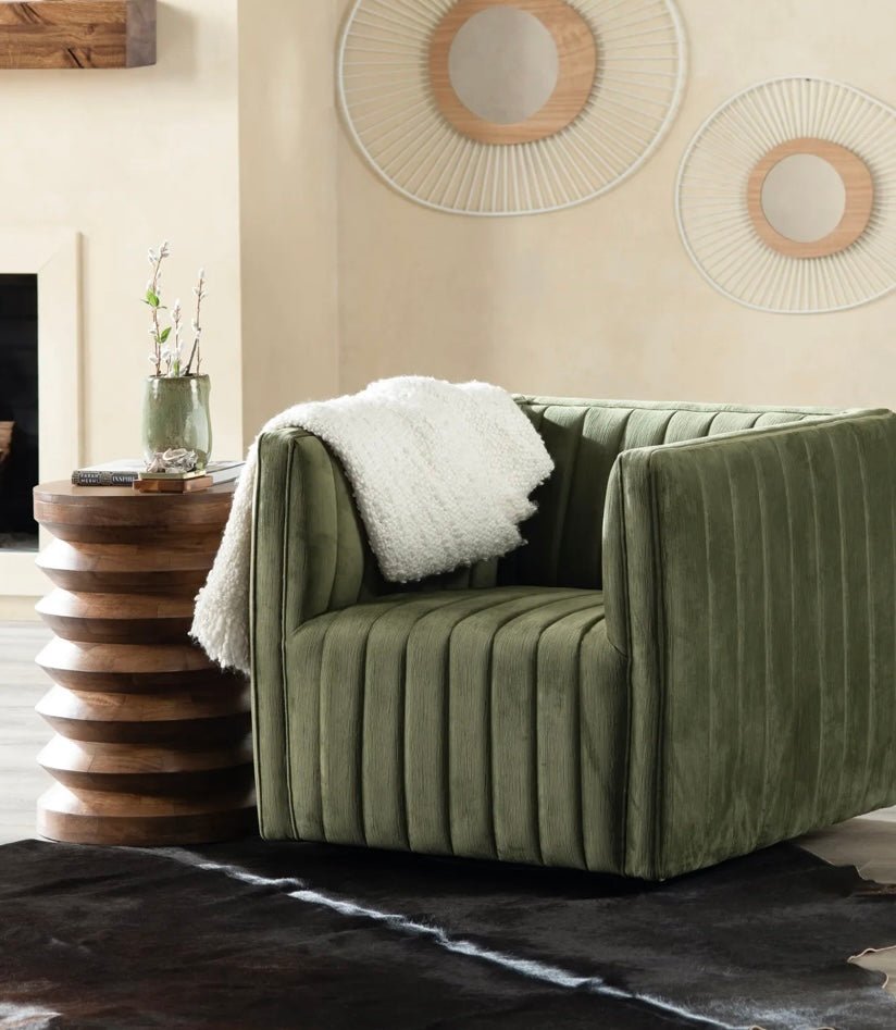 Draper Accent Chair - Green - The Furnishery