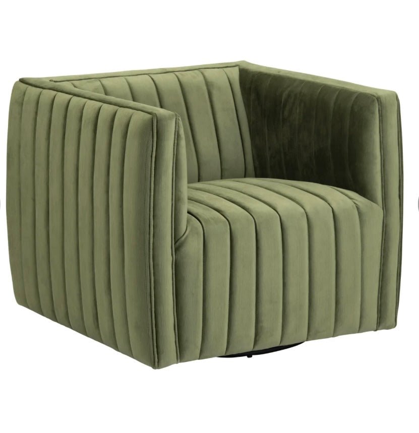 Draper Accent Chair - Green - The Furnishery