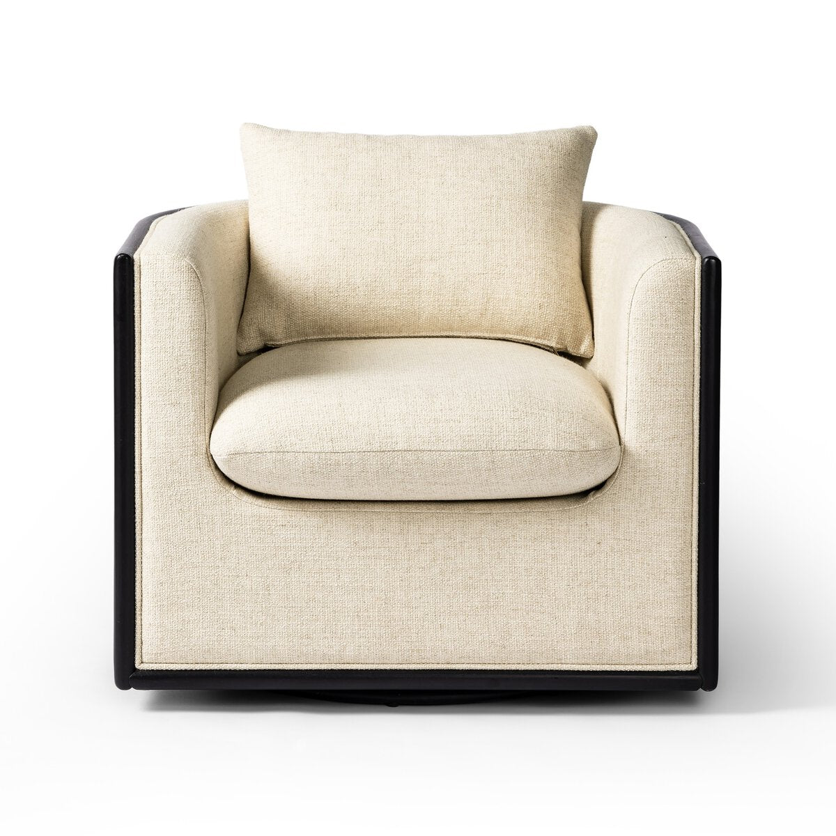 June Swivel Chair - Thames Creme - The Furnishery