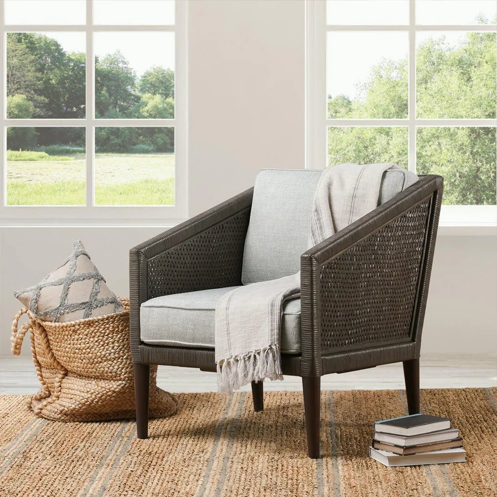 KAITLIN RATTAN ACCENT CHAIR - The Furnishery