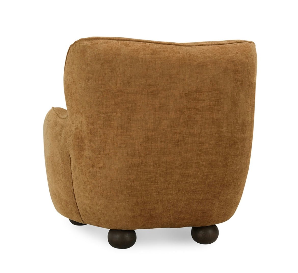 Penelope Upholstered Accent Chair - Amber - The Furnishery