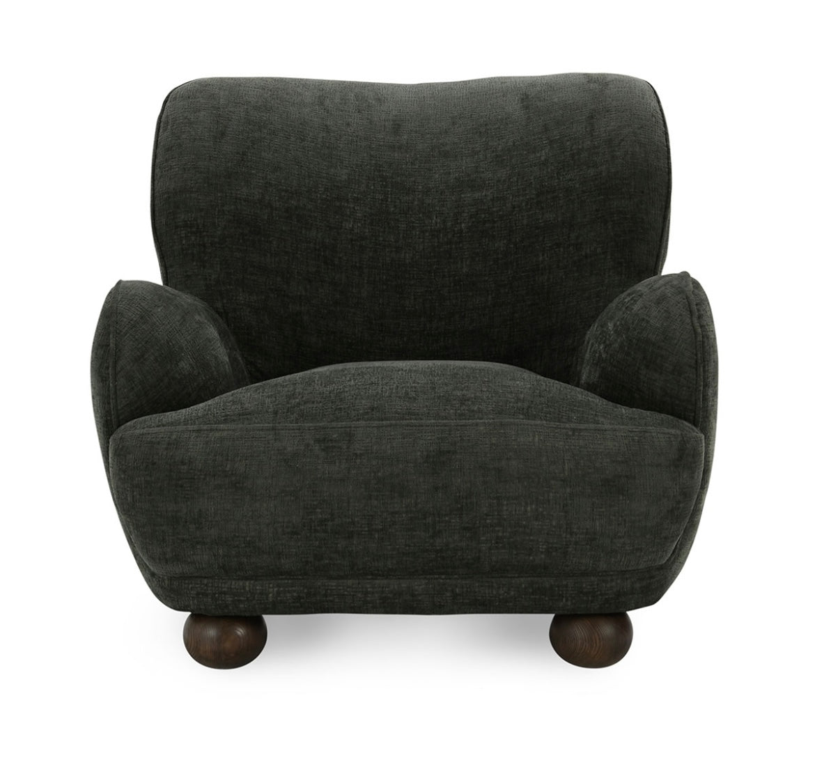 Penelope Upholstered Accent Chair - Forest Green - The Furnishery