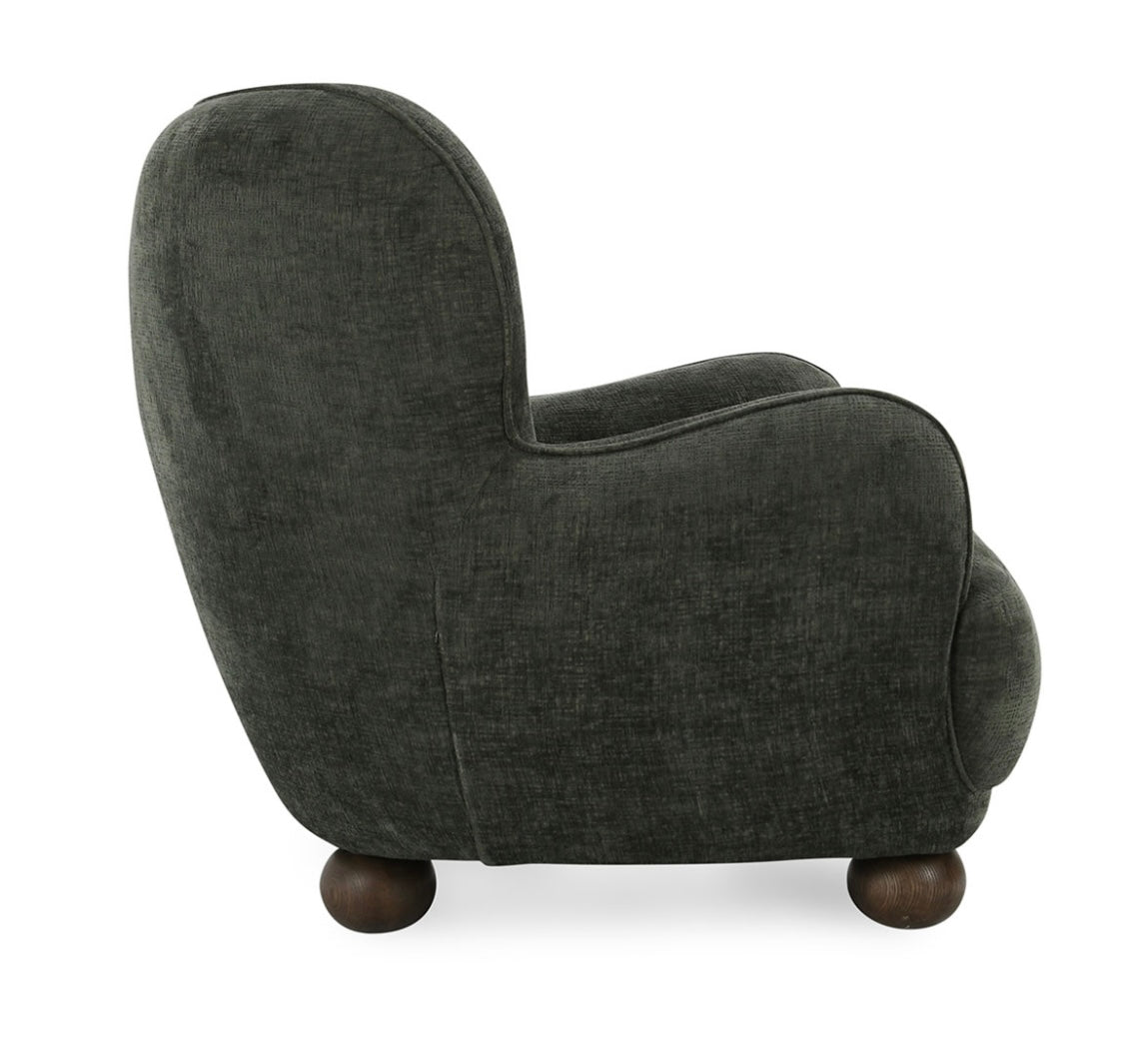 Penelope Upholstered Accent Chair - Forest Green - The Furnishery