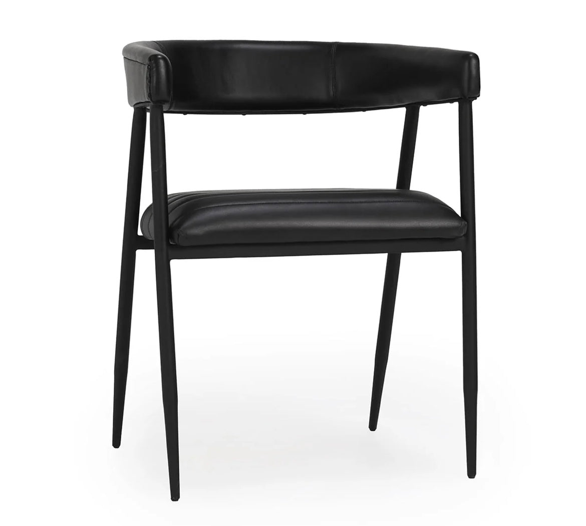 Preston Dining Chair - Black - The Furnishery