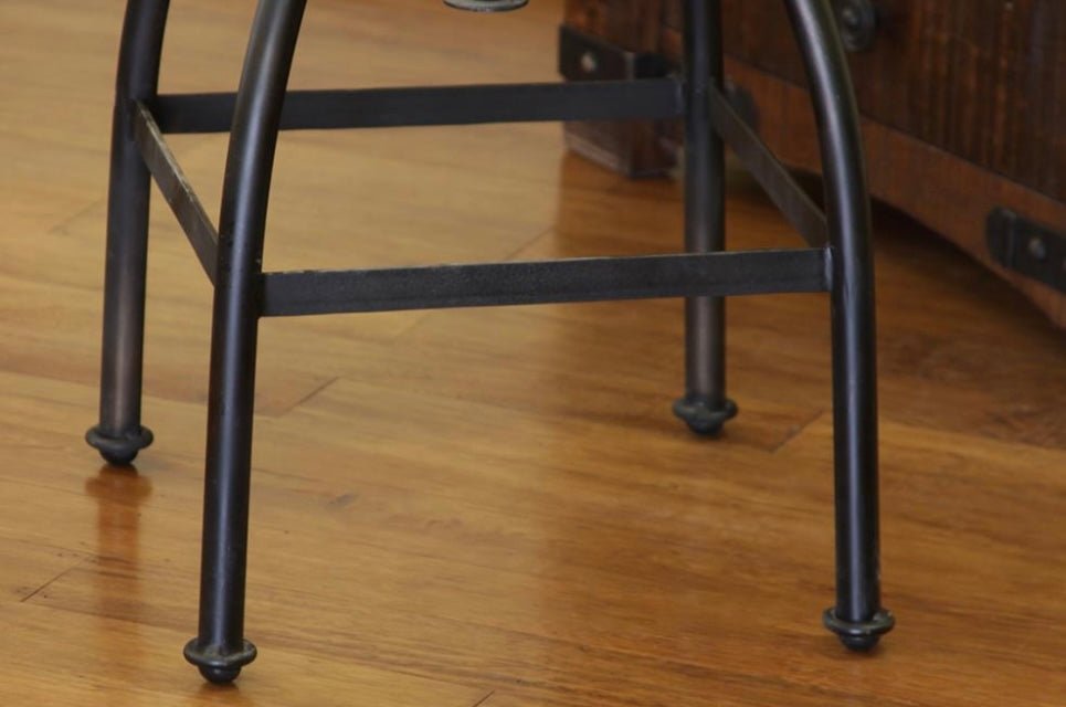 Pueblo - Wooden Adjustable Stool - The Furnishery